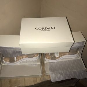 New Cordani Addison leather Snake Embossed Sandals